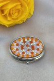 CUTIE MICUȚA DIN METAL CU DECOR STICLA MURANO MILLEFIORI