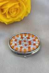 CUTIE MICUȚA DIN METAL CU DECOR STICLA MURANO MILLEFIORI