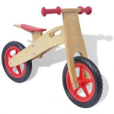 Bicicleta pentru echilibru din lemn, ro?u foto