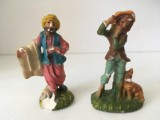 * Lot 2 figurine vintage Italia, ceramica, ciobiti, unul rupt si lipit cca 12 cm