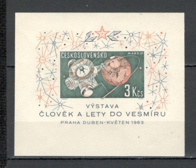 Cehoslovacia.1963 Cosmonautica-Bl. XC.337 foto