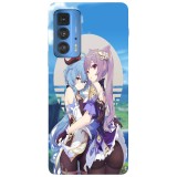 Husa compatibila cu Motorola G20 model Keqing Genshin Impact, Silicon, TPU, Viceversa, Transparent, Carcasa