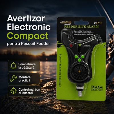 Avertizor Electronic Compact pentru Pescuit Feeder foto
