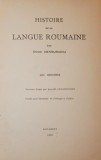 HISTOIRE DE LA LANGUE ROUMAINE