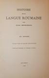 HISTOIRE DE LA LANGUE ROUMAINE