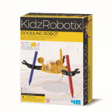 Cumpara ieftin Kit constructie robot, 4M, Doodling Robot Kidz Robotix