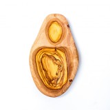 Platou Olive 2 compartimente din lemn de măslin