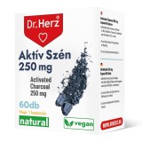 Capsule cu carbune activ 250 mg si extract din seminte de fenicul Dr Herz 60 buc