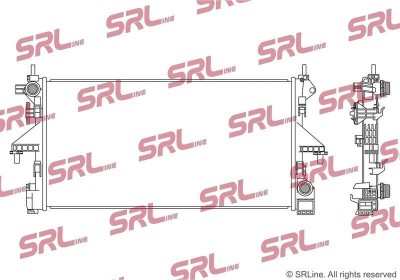 Radiator Ram Promaster 13-, motor: 3.0 d, 3.6 V6, intrare/iesire conectare rapida, 776x408x32, SRLine, Aluminiu/ Plastic brazat, 53343653; 68188992AA foto