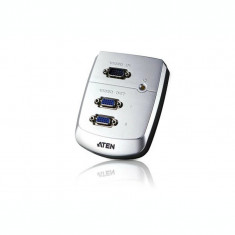 SPLITTER video ATEN split 2 monitoare la 1 PC conector 1: VGA (T); conector 2: VGA (M) x 2 &amp;amp;quot;VS82-AT-G&amp;amp;quot; foto