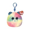 Breloc Plus TY Squishy Beanies Hope Ursuleț Pastel 8.5cm, Jucarie Plus Moale, Multicolor, Fete/Baieti, 0-12 ani