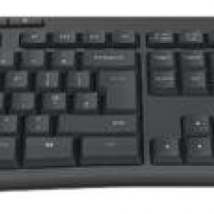Kit wireless tastatura si mouse Logitech MK295 Silent, US layout, USB (Negru)