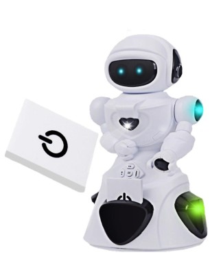 Robot inteligent cu inductie, card de proximitate, deplasare 360 grade, cu foto