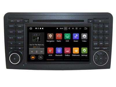 Navigatie Auto Multimedia cu GPS Mercedes ML W164, GL X164 (2005 - 2012), Android 10, 2GB RAM + 16GB ROM, Internet, 4G, Aplicatii, Waze, Wi-Fi, USB, B foto