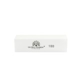 Buffer pentru unghii, Global Fashion, granulatie 100, culoare alba
