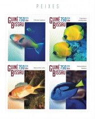 GUINEEA-BISSAU 2014 - Pesti /set complet MNH - bloc+colita ( 2 imagini)