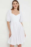 Cumpara ieftin Answear Lab rochie culoarea alb, mini, evazati