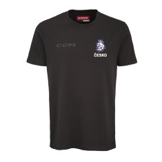 Echipa na?ionala de hochei tricou de barba?i Czech Republic CCM Core Lev Cesko Black - XL foto