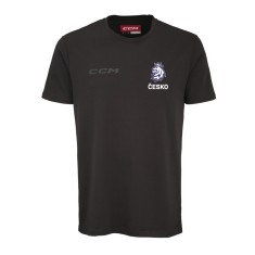 Echipa națională de hochei tricou de bărbați Czech Republic CCM Core Lev Česko Black - XL foto