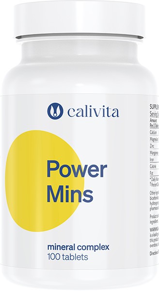 Power Mins Complex de 10 Minerale Esentiale (100 Capsule) - Calivita