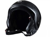 Casca moto open face negru cu sclipici TRENDY 18 T-101, marimea XS