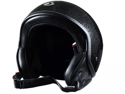 Casca chopper TRENDY 18 T-101, negru cu sclipici, marimea XS foto
