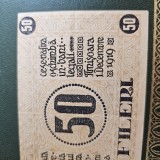 Romania bancnota 50 filler 1919