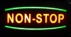 Reclama LED - NON STOP - de exterior / interior, 44 x 24 cm, Oem
