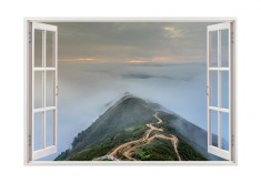 Autocolant decorativ, Fereastra, Natura si peisaje, Multicolor, 85 cm, 2228ST foto