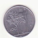 Italia 100 Lire 1977 - large type