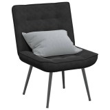 vidaXL Scaun de relaxare negru 64x74x84 cm catifea 4012322