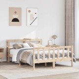 Cumpara ieftin Cadru de pat fără saltea, 160x200 cm, lemn masiv pin