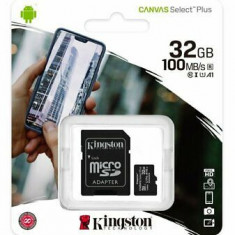 Card microSD 32GB Clasa 10 +adaptor SD Kingston