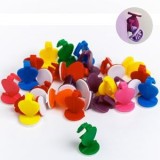 Clipsuri pentru baloane, Set 25 buc, Multicolor, cu autocolant, CMCLASS