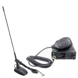 CB PNI Escort HP 8900 ASQ Radio Station Package, 12-24V + CB PNI Extra 48 Antenna with Magnetic Base, 12V / 24V Power, RF Gain, Roger Beep, CTCSS-DCS,