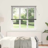 Jaluzea pentru Fereastră Gri &icirc;nchis 80 x 130 cm Aluminiu