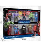 Set de Jucării cu 10 Figuri de Supereroi cu Armelor