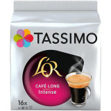 Capsule cafea, L&#039;OR Tassimo Caf&eacute; Long Intense, intensitate 8, 16 bauturi x 120 ml, 16 capsule