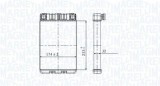 Radiator incalzire habitaclu Mercedes C-Class, C-Class T-Model, Clc-Class, Clk, G-Class, G-Class Cabrio, Sl, Slr Motor 280, 300, 233x174x32mm, OE
