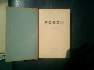 Poezii 2 volume - George Gregorian foto