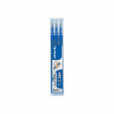 Cumpara ieftin Set 3 Rezerve Roller PILOT Frixion, 0.7 mm, Albastru, Rezerve Rollere cu Gel Termosensibil, Rezerve pentru Rollere 0.7 mm, Rezerva pentru Roller PILOT