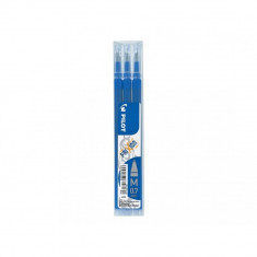 Set 3 Rezerve Roller PILOT Frixion, 0.7 mm, Albastru, Rezerve Rollere cu Gel Termosensibil, Rezerve pentru Rollere 0.7 mm, Rezerva pentru Roller PILOT