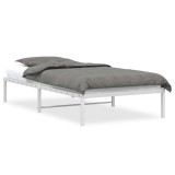 Cumpara ieftin Cadru pat metalic, alb, 100x190 cm