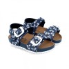 Sandale Copii Garvalin Biciclete Azul Marino, Barefoot, Piele Eco, Talpa Flexibila, Marimea 22