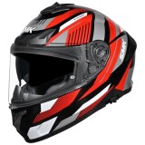Casca moto integrala SMK Typhoon Sparko negru/gri/rosu marime XL