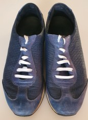 Adidasi Barbati Bigotti Bleumarin 43 Piele Naturala Sneakers Casual Second Hand foto