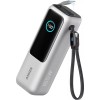 Baterie Externa Anker, 25000mAh, 165W, QC + PD, 1 x USB-A - 3 x USB-C, Argintie A1695H41