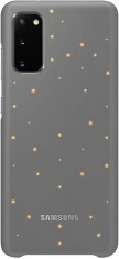 Husa de protectie Samsung pentru Galaxy S20, LED Cover, Gri foto