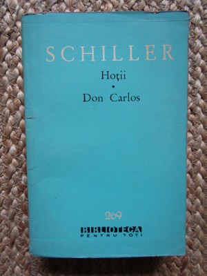 Friedrich Schiller - Hotii. Don Carlos (1965) foto