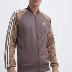 adidas Originals bluza barbati, culoarea maro, modelator, IS0255